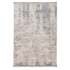 Modern Area Rug – Beige Machine Made Carpet With Anti Slip Pad