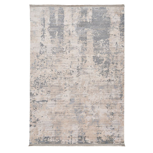 Modern Area Rug – Beige Machine Made Carpet With Anti Slip Pad