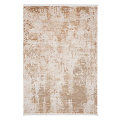 Modern Area Rug – Machine Made Cream Flatweave Carpet for Living Room Comfort