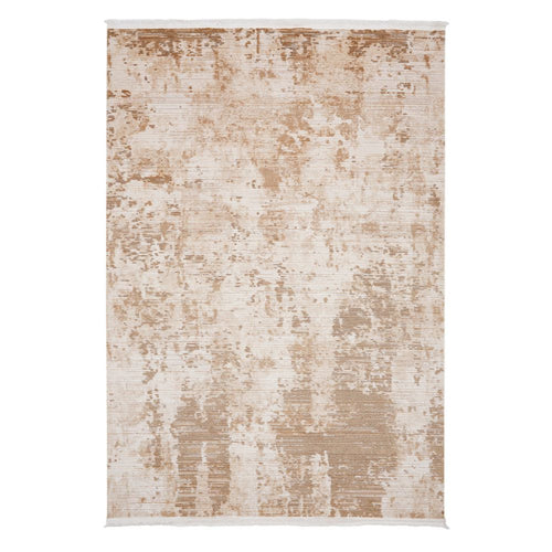 Modern Area Rug – Machine Made Cream Flatweave Carpet for Living Room Comfort