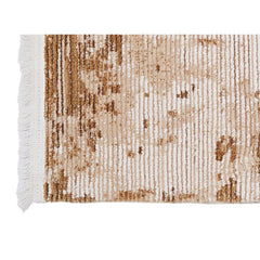 Modern Area Rug – Machine Made Cream Flatweave Carpet for Living Room Comfort