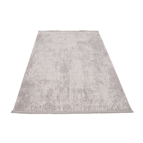 Classic Machine Made Rug - Grey Area Rug for Living Room Carpet | Durable Flatweave