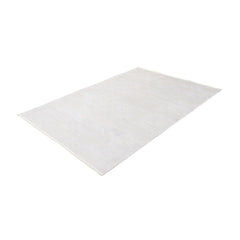 Modern Polyp Cotton Rug – Machine Made White Area Rug With Anti Slip Flatweave