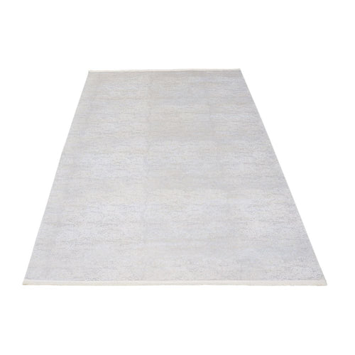Modern Polyp Cotton Rug – Machine Made White Area Rug With Anti Slip Flatweave