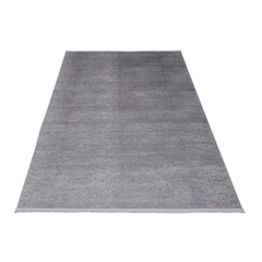 Modern Area Rug – Albany Grey Polyp Cotton Machine Made Flatweave Carpet
