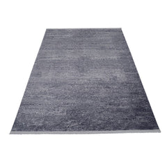 Modern Area Rug - Anthracite Polyp Cotton Machine Made Flatweave Carpet