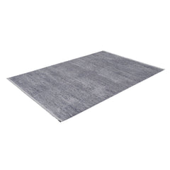 Modern Area Rug - Anthracite Polyp Cotton Machine Made Flatweave Carpet