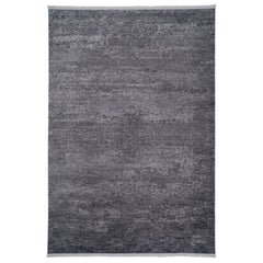Modern Area Rug - Anthracite Polyp Cotton Machine Made Flatweave Carpet
