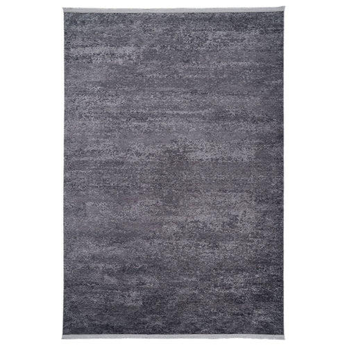 Modern Area Rug - Anthracite Polyp Cotton Machine Made Flatweave Carpet