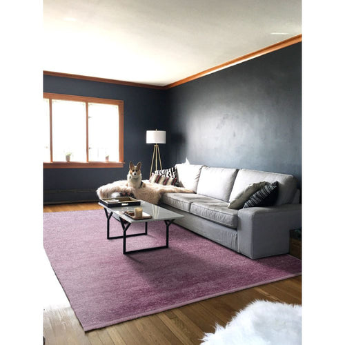 Modern Purple Area Rug – Machine Made Polyp Cotton Flatweave Carpet by Dolce Vita