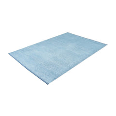 Modern Cotton Area Rug – Blue Polyp Cotton Machine Made Flatweave Rug