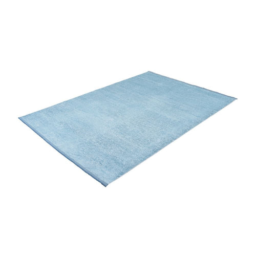 Modern Cotton Area Rug – Blue Polyp Cotton Machine Made Flatweave Rug