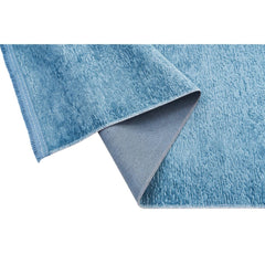 Modern Cotton Area Rug – Blue Polyp Cotton Machine Made Flatweave Rug