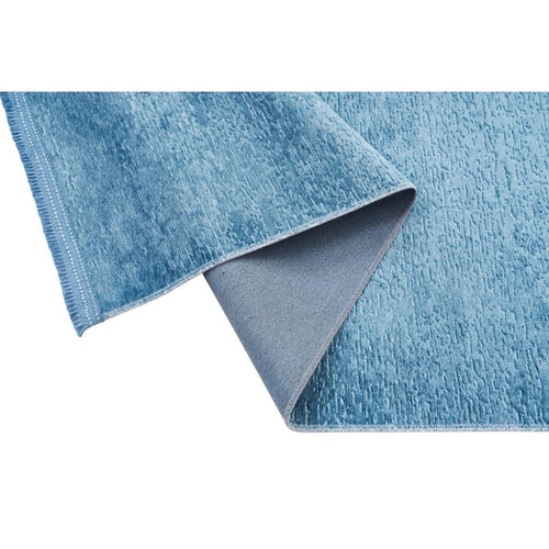 Modern Cotton Area Rug – Blue Polyp Cotton Machine Made Flatweave Rug