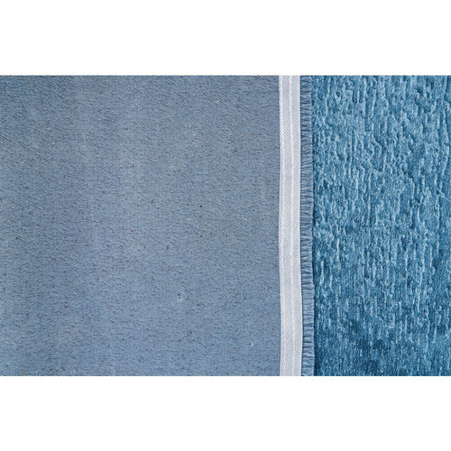 Modern Cotton Area Rug – Blue Polyp Cotton Machine Made Flatweave Rug