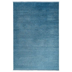 Modern Cotton Area Rug – Blue Polyp Cotton Machine Made Flatweave Rug