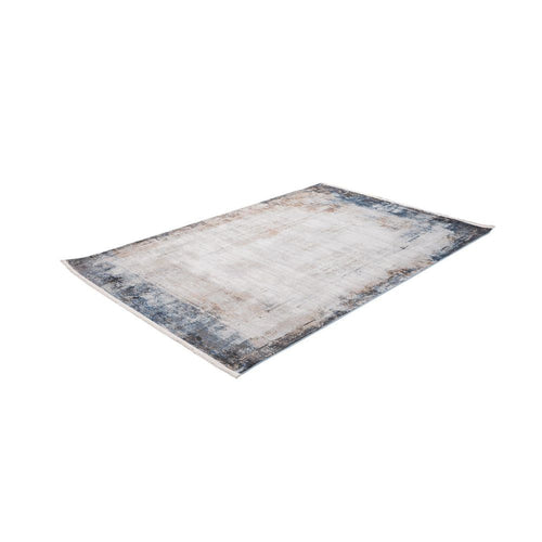 Modern Area Rug – Beige Machine Made Rug With Ethnic Pattern Carpet