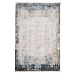 Modern Area Rug – Beige Machine Made Rug With Ethnic Pattern Carpet