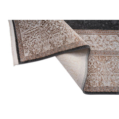 Classic Area Rug – Beige Machine Made Rug | Flatweave Washable Carpet for Living Room