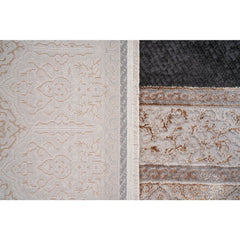 Classic Area Rug – Beige Machine Made Rug | Flatweave Washable Carpet for Living Room