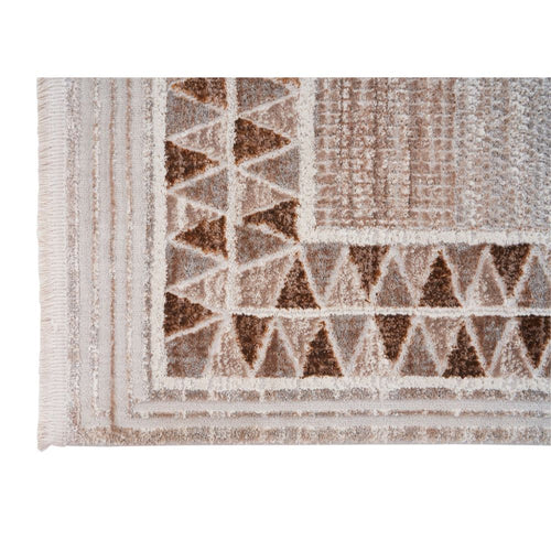 Classic Area Rug – Machine Made Cream Flatweave Rug for Living Room Decor