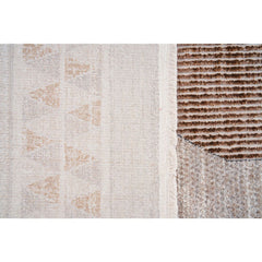 Classic Area Rug – Machine Made Cream Flatweave Rug for Living Room Decor