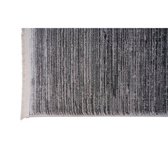 Modern Area Rug – Grey Machine Made Flatweave Carpet With Ethnic Design