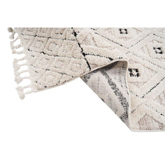 Classic Area Rug – Machine Made Black Rug with Soft Texture & Anti Slip