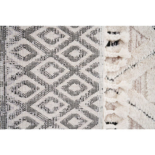 Classic Area Rug – Machine Made Black Rug with Soft Texture & Anti Slip