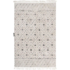 Classic Area Rug – Machine Made Black Rug with Soft Texture & Anti Slip