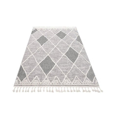 Machine Made Area Rug – Classic Grey 17 mm Pile Height Soft Texture Carpet