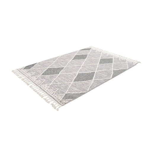 Machine Made Area Rug – Classic Grey 17 mm Pile Height Soft Texture Carpet