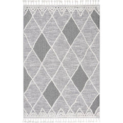 Machine Made Area Rug – Classic Grey 17 mm Pile Height Soft Texture Carpet