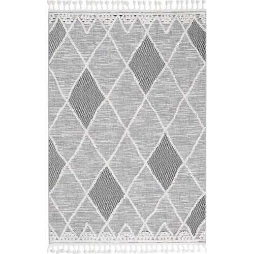 Machine Made Area Rug – Classic Grey 17 mm Pile Height Soft Texture Carpet