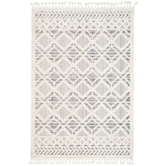 Classic Machine Made Rug – Grey Area Rug with Soft Texture & 17 mm Pile Height
