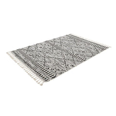 Machine Made Area Rug – Classic Black 17 mm Pile Anti Slip Soft Texture Carpet