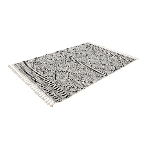 Machine Made Area Rug – Classic Black 17 mm Pile Anti Slip Soft Texture Carpet