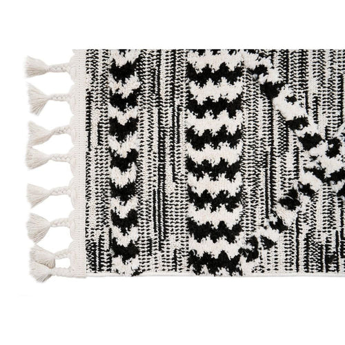 Machine Made Area Rug – Classic Black 17 mm Pile Anti Slip Soft Texture Carpet