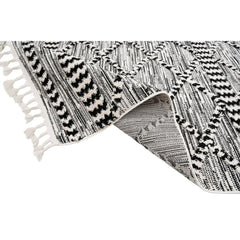 Machine Made Area Rug – Classic Black 17 mm Pile Anti Slip Soft Texture Carpet