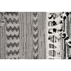 Machine Made Area Rug – Classic Black 17 mm Pile Anti Slip Soft Texture Carpet