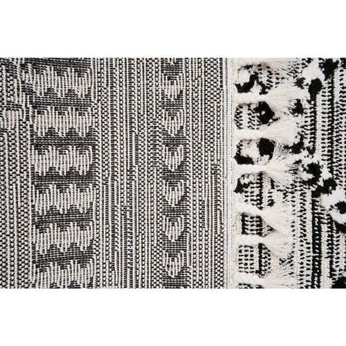 Machine Made Area Rug – Classic Black 17 mm Pile Anti Slip Soft Texture Carpet