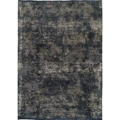 Chenille Yarn Area Rug – Modern Anthracite Flatweave Machine Made Floor Covering
