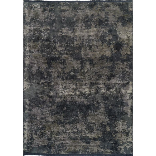 Chenille Yarn Area Rug – Modern Anthracite Flatweave Machine Made Floor Covering