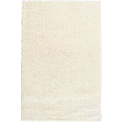 Modern White Area Rug – Machine Made Carpet With Soft Texture Micropolyester