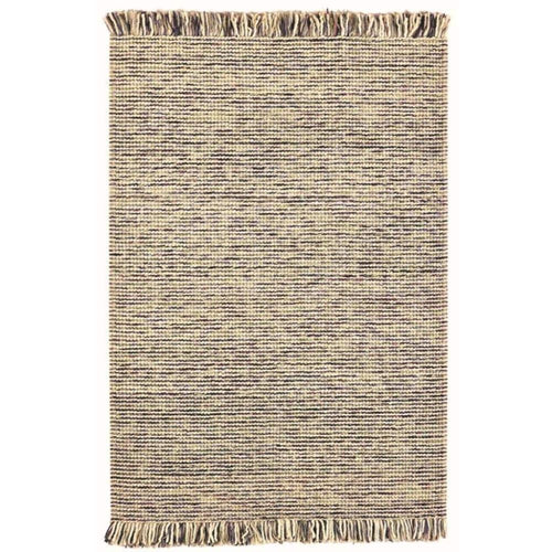 New Zealand Wool Rug - Handmade Modern Brown Viscose Blend Carpet