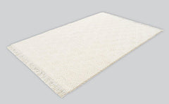Geometric Area Rug – Machine Made Cream Rug with Soft 21 mm Pile Height