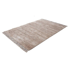 Machine Made Area Rug - Geometric Mink Rug With Soft Pile Carpet, Antislip & Washable