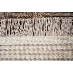 Machine Made Area Rug - Geometric Mink Rug With Soft Pile Carpet, Antislip & Washable