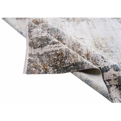 Bamboo Area Rug – Modern Cream Machine Made Soft Bamboo Yarn Carpet