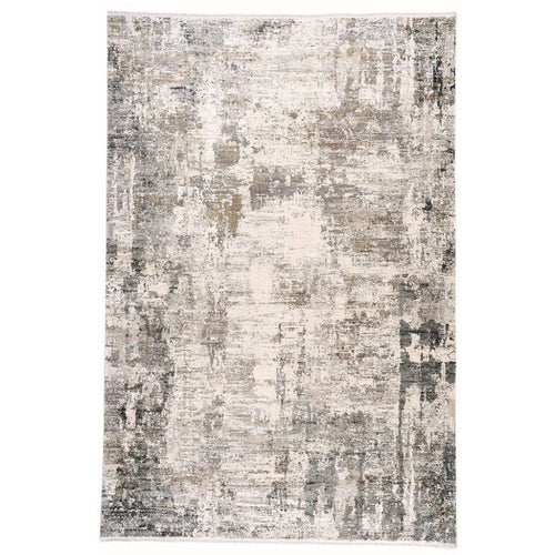 Bamboo Area Rug – Modern Cream Machine Made Soft Bamboo Yarn Carpet